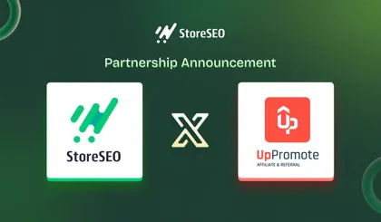 StoreSEO partners with UpPromote — partnership announcement